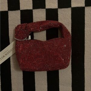 Madison West Rhinestone Knot Clutch Bag